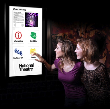 Commercial touchscreen display